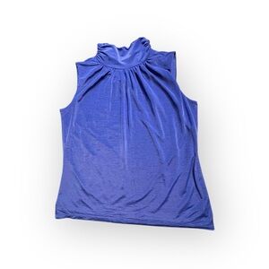 Worthington Women’s Blue Sleeveless Work Blouse Size Large